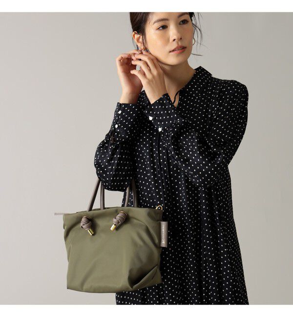BEAMS SELECTION for WOMEN「VIOLAd&rsquo;ORO / BIANCA ナイロン トートバッグ S」|トートバッグ|別KHAKI&times;TAUPE