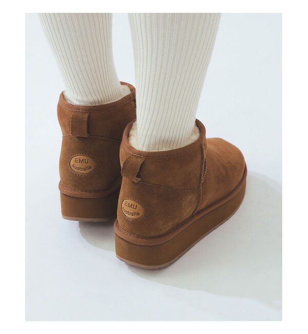 Ray BEAMS 「【WEB限定】EMU / STINGER MICRO FLATFORM 2.0」|ショートブーツ|