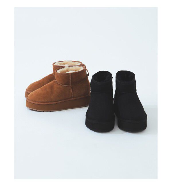Ray BEAMS 「【WEB限定】EMU / STINGER MICRO FLATFORM 2.0」|ショートブーツ|