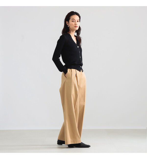 BEAMS SELECTION for WOMEN「SLOANE / 18ゲージ シルク Vネック カーディガン」|ニット・セーター|