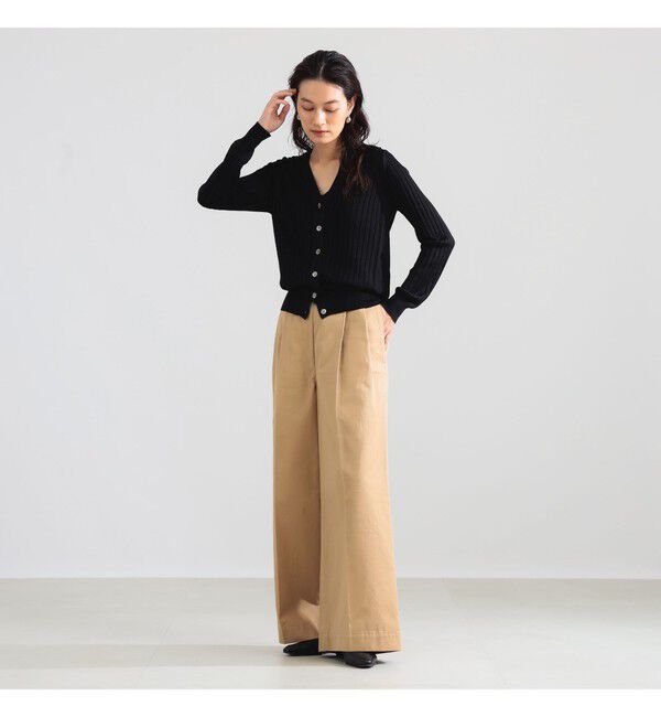 BEAMS SELECTION for WOMEN「SLOANE / 18ゲージ シルク Vネック カーディガン」|ニット・セーター|