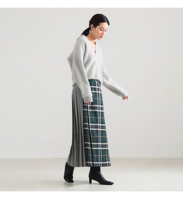 Demi-Luxe BEAMS 「【別注】O&rsquo;NEIL OF DUBLIN &times; Demi-Luxe BEAMS / パッチワーク クラシック ロング キルトスカート 90cm」|スカート|