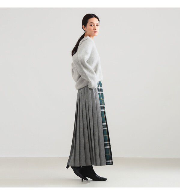 Demi-Luxe BEAMS 「【別注】O&rsquo;NEIL OF DUBLIN &times; Demi-Luxe BEAMS / パッチワーク クラシック ロング キルトスカート 90cm」|スカート|