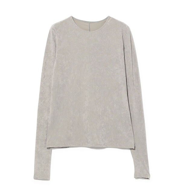 Demi-Luxe BEAMS 「トリアセテート クルーネック ベロア Tシャツ」|Tシャツ・カットソー|