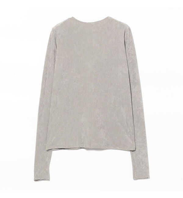 Demi-Luxe BEAMS 「トリアセテート クルーネック ベロア Tシャツ」|Tシャツ・カットソー|