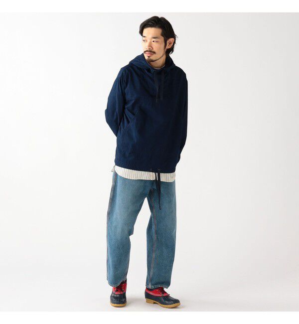 BEAMS PLUS「MIL Smock Indigo Rip Stop」|ブルゾン・スタジャン|
