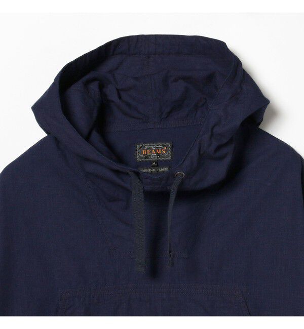 BEAMS PLUS「MIL Smock Indigo Rip Stop」|ブルゾン・スタジャン|