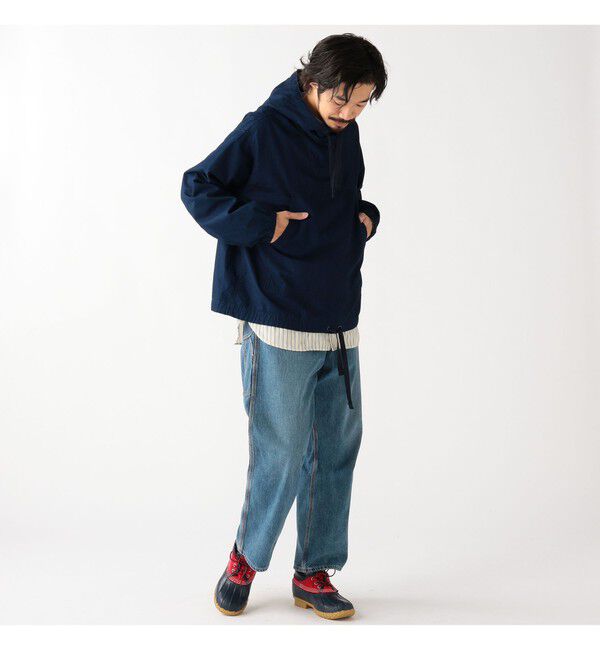 BEAMS PLUS「MIL Smock Indigo Rip Stop」|ブルゾン・スタジャン|