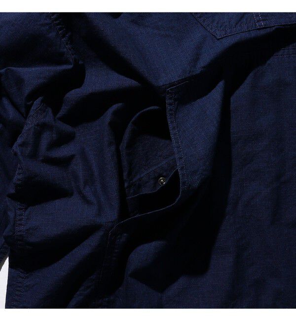 BEAMS PLUS「MIL Smock Indigo Rip Stop」|ブルゾン・スタジャン|