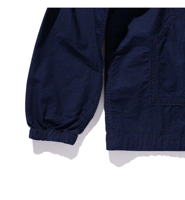 BEAMS PLUS「MIL Smock Indigo Rip Stop」|ブルゾン・スタジャン|