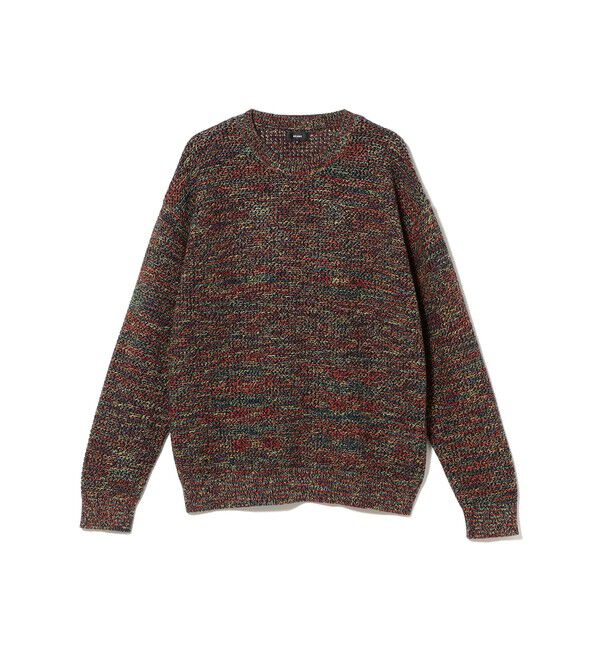 BEAMS「7ゲージ メッシュ クルーネックニット」|ニット・セーター|