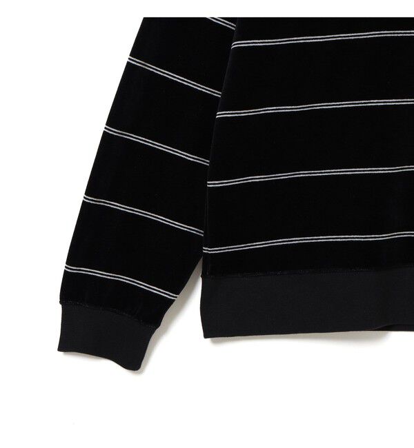 BEAMS「ベロア ボーダー ポロシャツ」|ポロシャツ|
