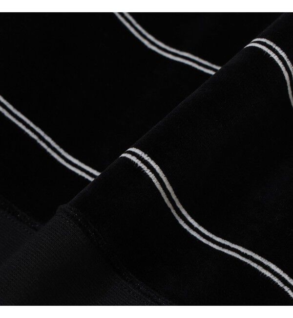 BEAMS「ベロア ボーダー ポロシャツ」|ポロシャツ|