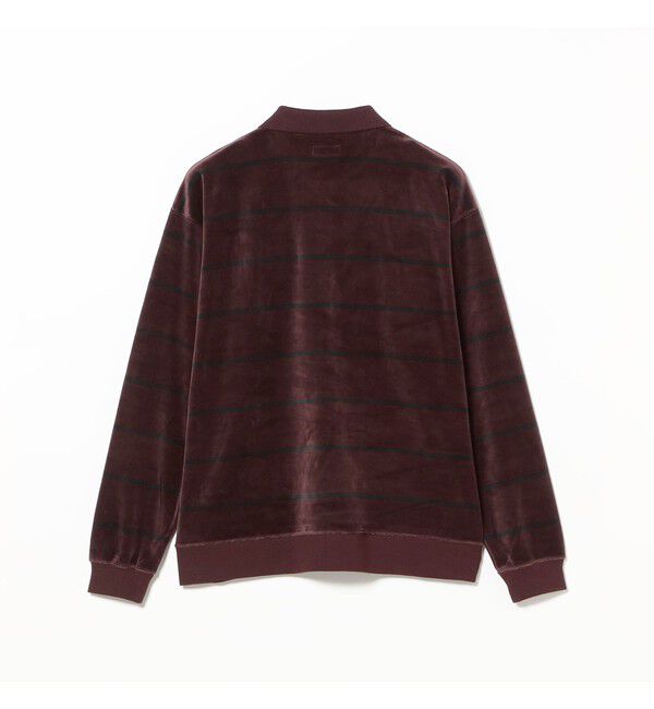 BEAMS「ベロア ボーダー ポロシャツ」|ポロシャツ|