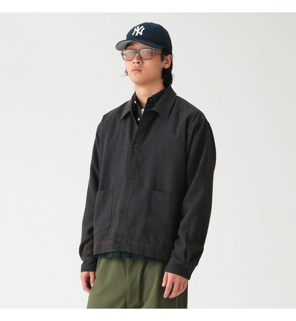 BEAMS「ブークレ ツイード シャツ」|シャツ・ブラウス|