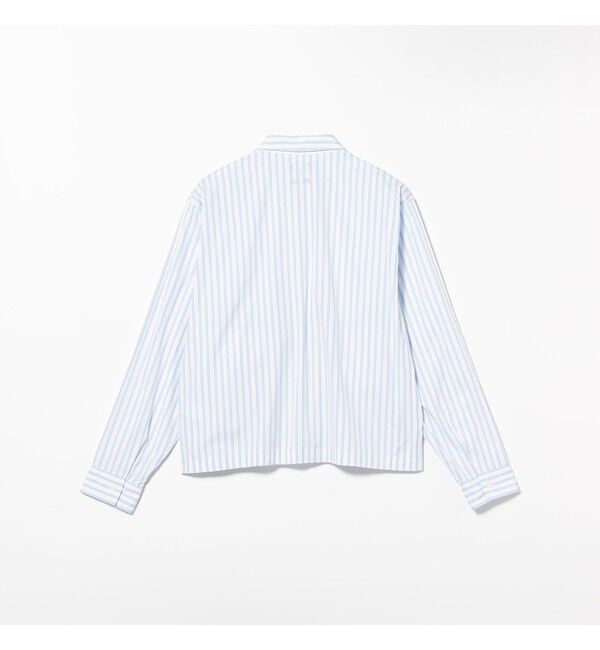 BEAMS「BEAMS|ストライプ ジップアップ シャツ」|シャツ・ブラウス|