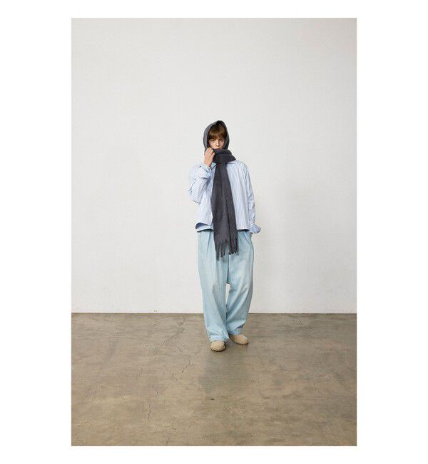 BEAMS「BEAMS|ストライプ ジップアップ シャツ」|シャツ・ブラウス|