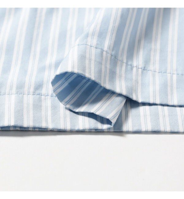 BEAMS「BEAMS|ストライプ ジップアップ シャツ」|シャツ・ブラウス|