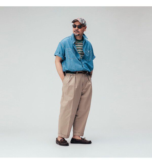 BEAMS PLUS「WORK Indigo Chambray」|シャツ・ブラウス|