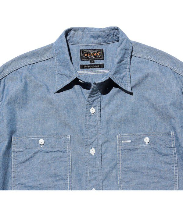 BEAMS PLUS「WORK Indigo Chambray」|シャツ・ブラウス|