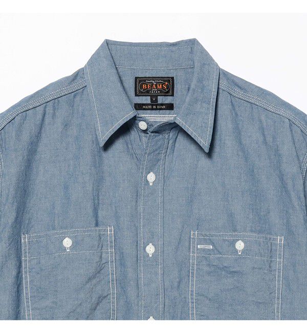 BEAMS PLUS「WORK Indigo Chambray」|シャツ・ブラウス|