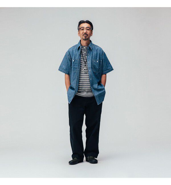 BEAMS PLUS「WORK Indigo Chambray」|シャツ・ブラウス|