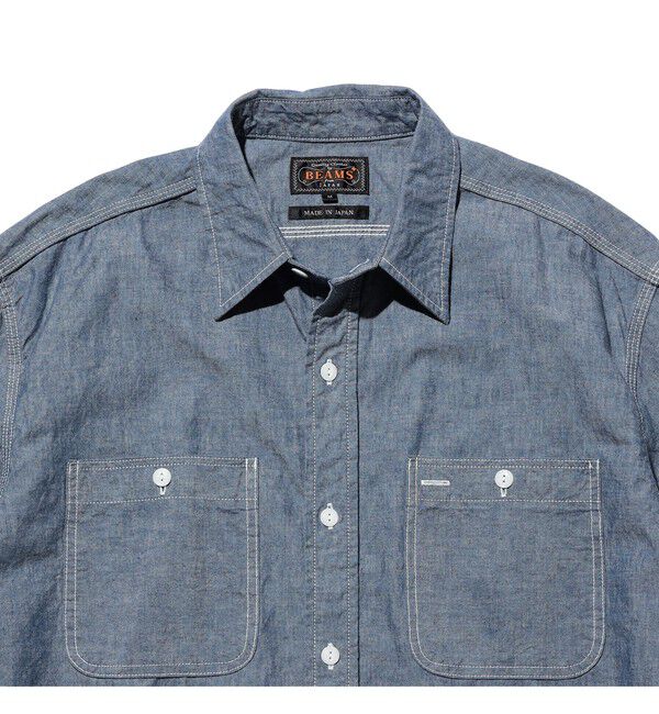 BEAMS PLUS「WORK Indigo Chambray」|シャツ・ブラウス|