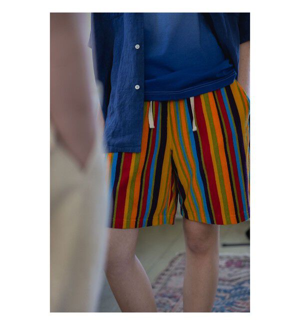 BEAMS PLUS「Pile Shorts Multi Stripe」|その他|