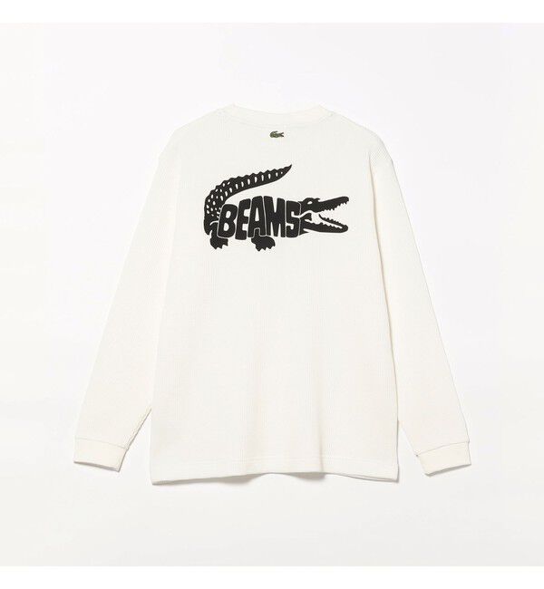BEAMS「BEAMS｜【別注】LACOSTE / ロゴ サーマル Tシャツ」|Tシャツ・カットソー|