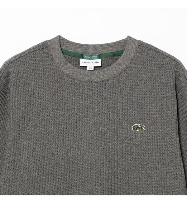 BEAMS「BEAMS｜【別注】LACOSTE / ロゴ サーマル Tシャツ」|Tシャツ・カットソー|