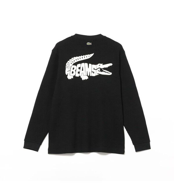 BEAMS「BEAMS｜【別注】LACOSTE / ロゴ サーマル Tシャツ」|Tシャツ・カットソー|