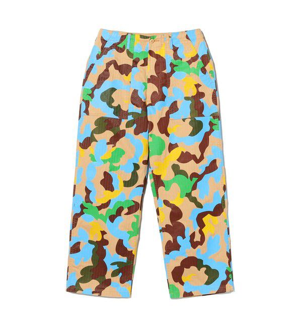 BEAMS PLUS「MIL Utility Easy Trousers Supima Herringbone Big Camo Print」|チノ|