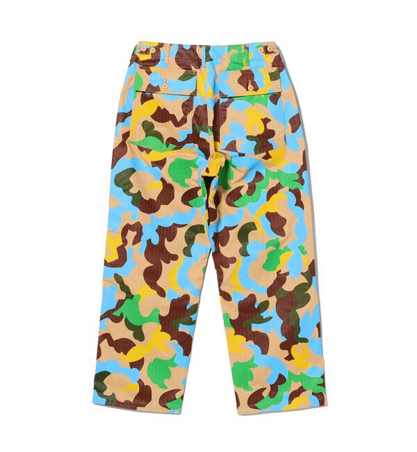 BEAMS PLUS「MIL Utility Easy Trousers Supima Herringbone Big Camo Print」|チノ|