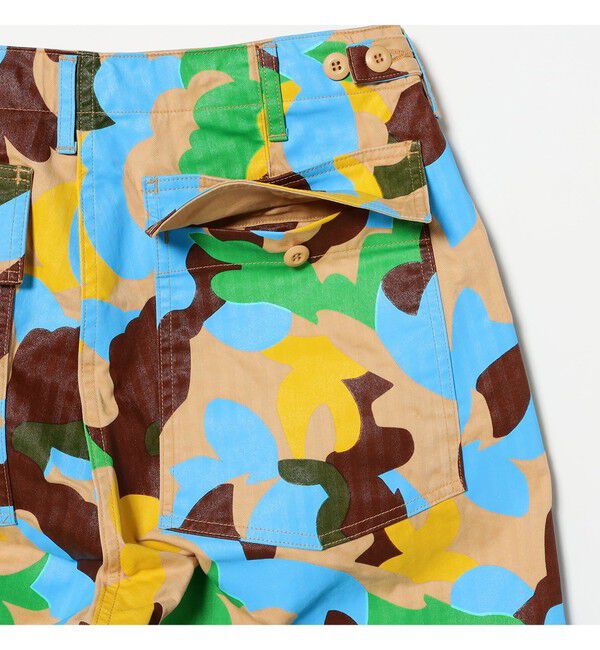 BEAMS PLUS「MIL Utility Easy Trousers Supima Herringbone Big Camo Print」|チノ|