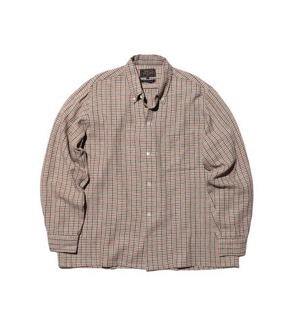 BEAMS PLUS「Open B.D. Cotton Linen Wool Plaid」|シャツ・ブラウス|