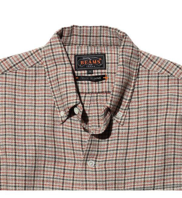 BEAMS PLUS「Open B.D. Cotton Linen Wool Plaid」|シャツ・ブラウス|
