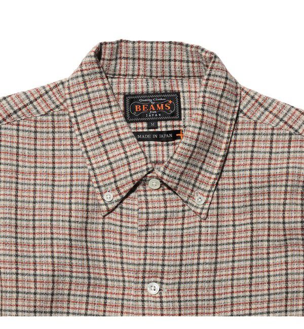 BEAMS PLUS「Open B.D. Cotton Linen Wool Plaid」|シャツ・ブラウス|
