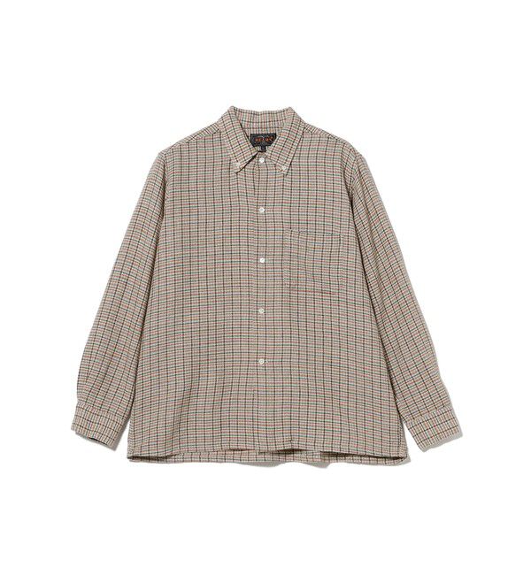 BEAMS PLUS「Open B.D. Cotton Linen Wool Plaid」|シャツ・ブラウス|