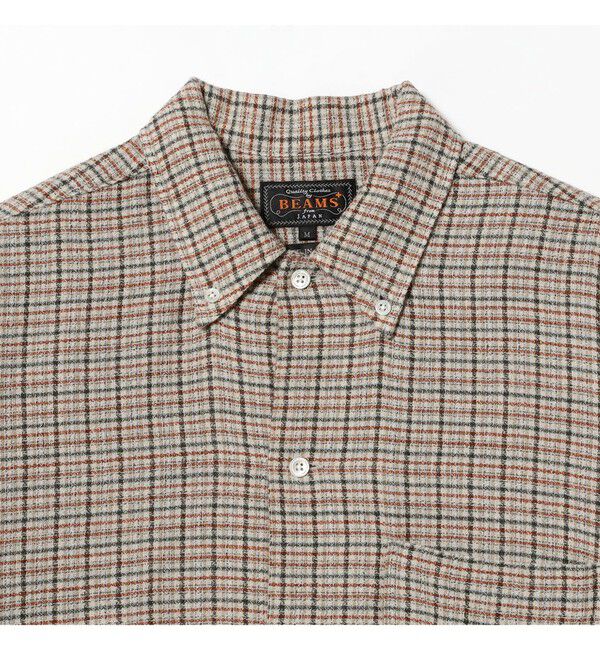 BEAMS PLUS「Open B.D. Cotton Linen Wool Plaid」|シャツ・ブラウス|
