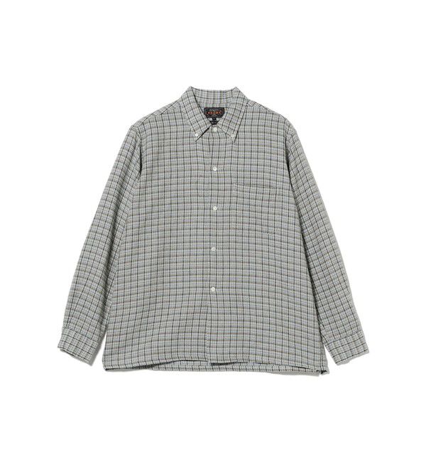 BEAMS PLUS「Open B.D. Cotton Linen Wool Plaid」|シャツ・ブラウス|