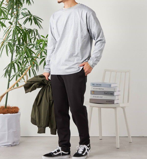 SHIPS any「SHIPS any: スムースコットン クルーネック Tシャツ (ロンT)◆」|Tシャツ・カットソー|