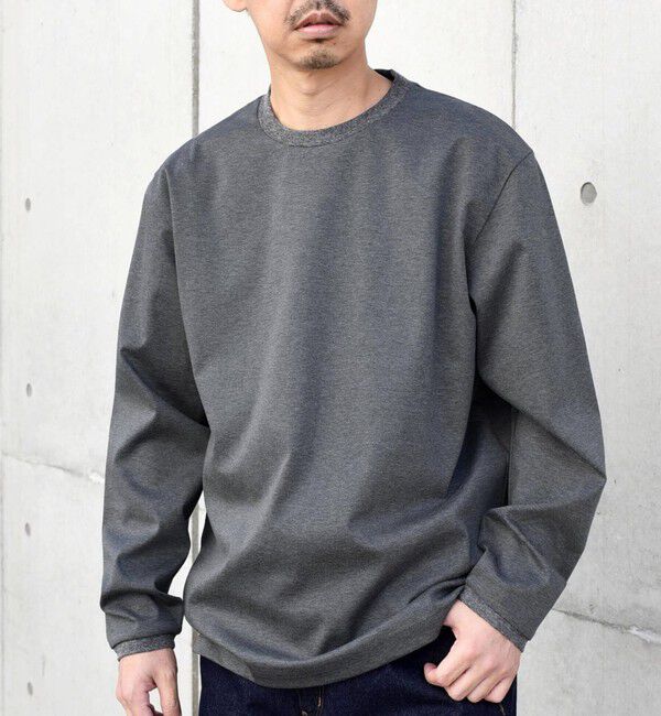 SHIPS any「SHIPS any: スムースコットン クルーネック Tシャツ (ロンT)◆」|Tシャツ・カットソー|