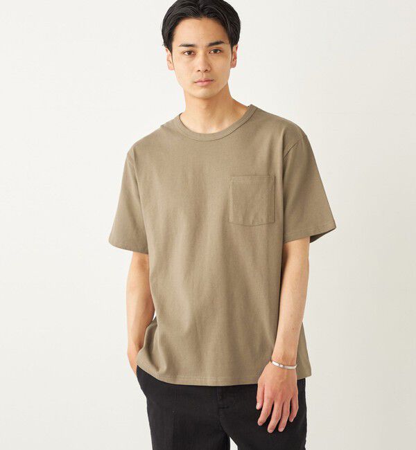 SHIPS Colors 「SHIPS Colors:USAコットン  ポケット TEE」|Tシャツ・カットソー|ブラウン