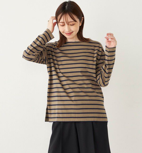 SHIPS Colors 「《一部追加予約》〈洗濯機可能〉コットン レイヤード TEE 3（ロンT）◆」|Tシャツ・カットソー|