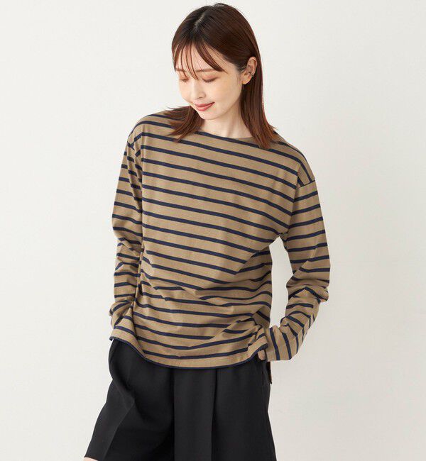 SHIPS Colors 「《一部追加予約》〈洗濯機可能〉コットン レイヤード TEE 3（ロンT）◆」|Tシャツ・カットソー|