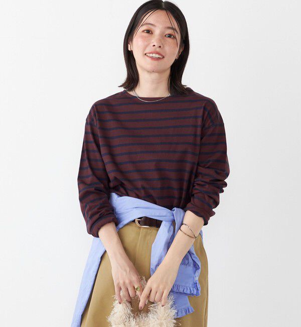 SHIPS Colors 「《一部追加予約》〈洗濯機可能〉コットン レイヤード TEE 3（ロンT）◆」|Tシャツ・カットソー|