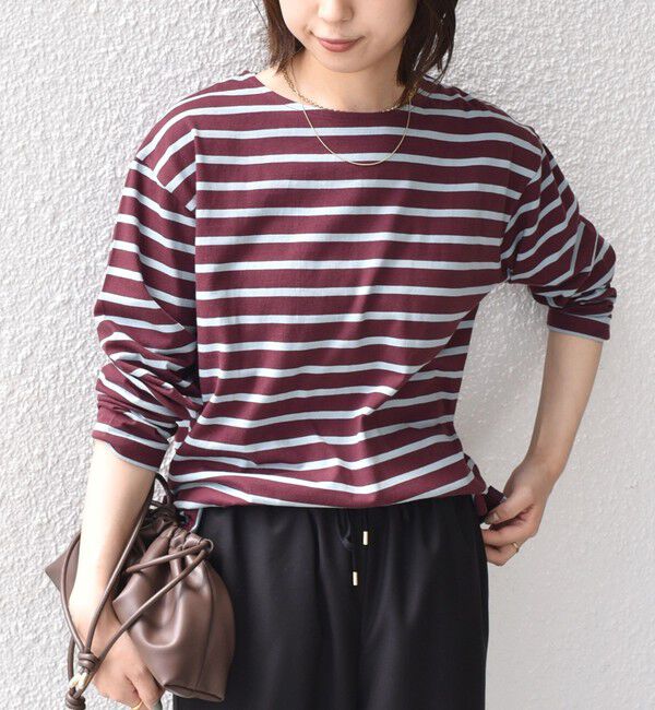 SHIPS Colors 「《一部追加予約》〈洗濯機可能〉コットン レイヤード TEE 3（ロンT）◆」|Tシャツ・カットソー|