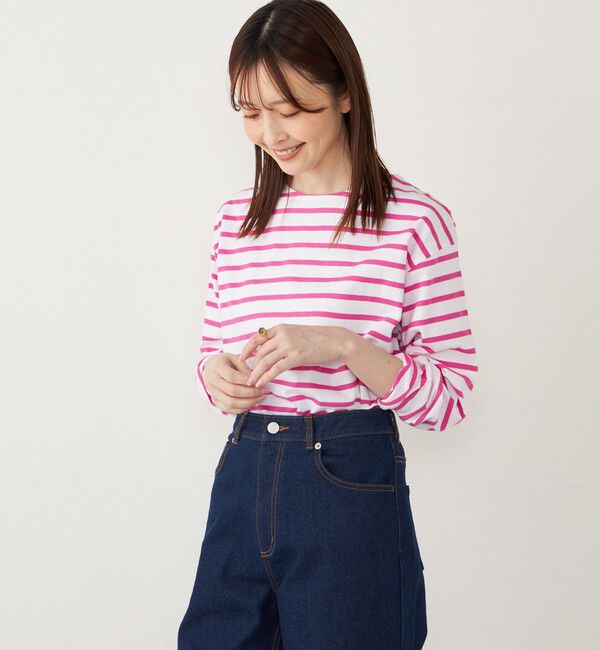 SHIPS Colors 「《一部追加予約》〈洗濯機可能〉コットン レイヤード TEE 3（ロンT）◆」|Tシャツ・カットソー|