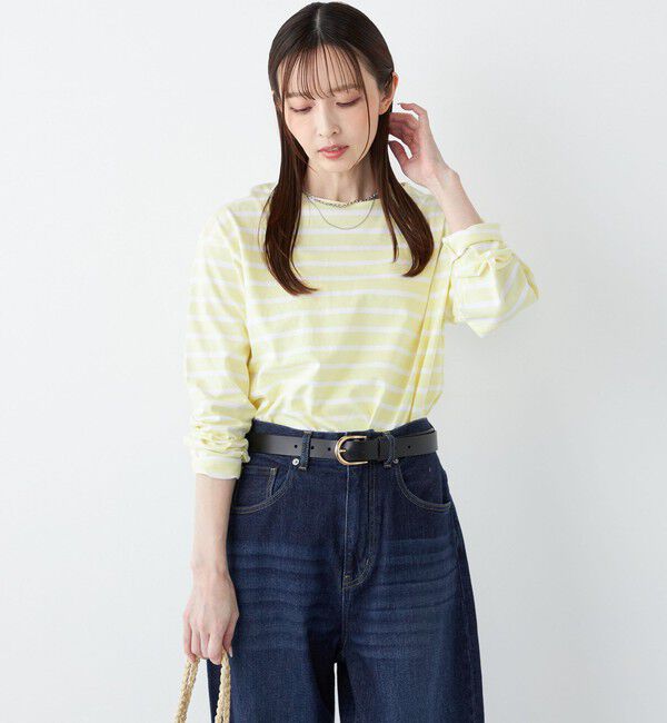 SHIPS Colors 「《一部追加予約》〈洗濯機可能〉コットン レイヤード TEE 3（ロンT）◆」|Tシャツ・カットソー|