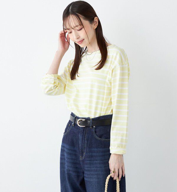 SHIPS Colors 「《一部追加予約》〈洗濯機可能〉コットン レイヤード TEE 3（ロンT）◆」|Tシャツ・カットソー|